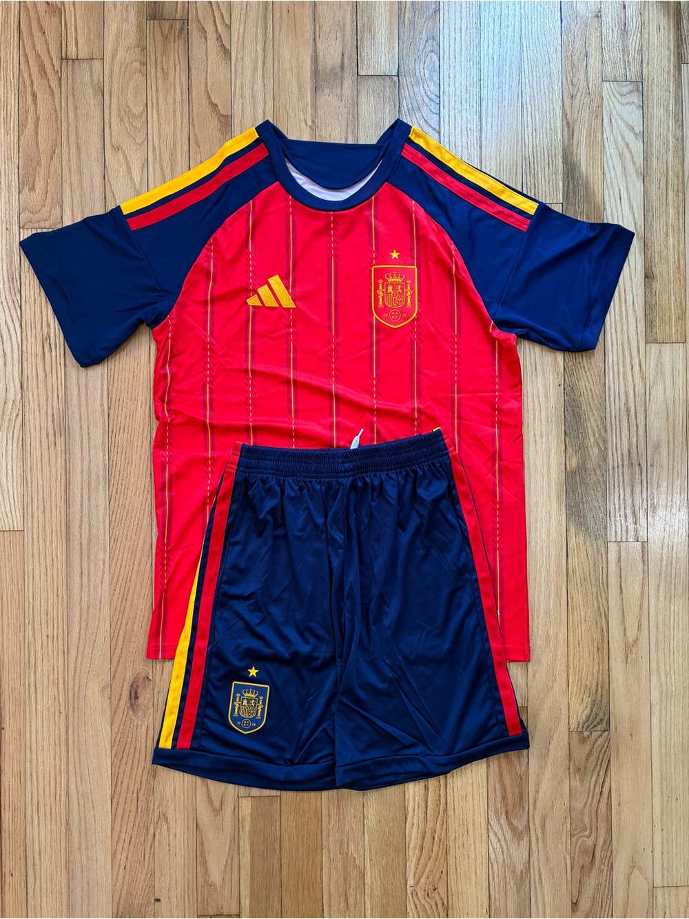 Spain World Cup Jersey / Shorts Player Version size medium